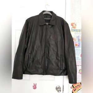 Wilson's Leather Pelle Studio men's Black Jacket size Large Insulated